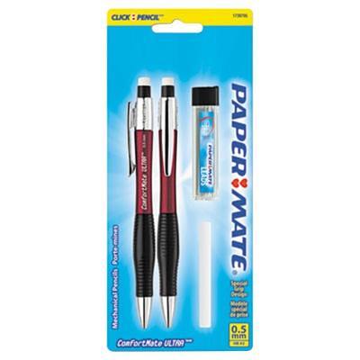 Paper Mate 1738795 ComfortMate Ultra Assorted Barrel Color 0.5mm HB Lead #2  Mechanical Pencil - 2/Set - Yahoo Shopping