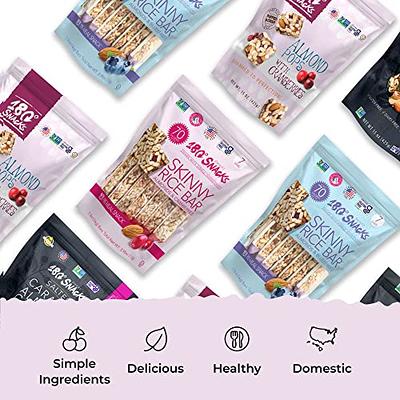 180 Snacks Skinny Rice Bars with Almonds, Cranberries and Himalayan Salt -  Low Calorie Snacks, Only 70 Calories - Non GMO, Dairy-free, Gluten-free  Snacks - EBT Eligible Snacks for Weight Loss - 7 count - Yahoo Shopping