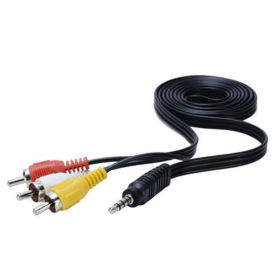  QDiShi 3 RCA Cable Audio Video Composite Cable, 5 ft