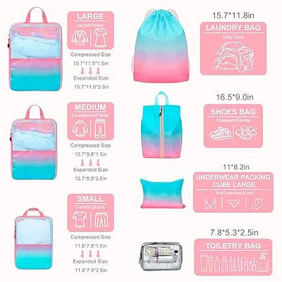 Portable Travel Storage Bag, Simple Luggage Organizer With Zipper Clothes Storage  Bag,Travel Organizer Set,Packing Cube Set,Suitcase Storage Bag Set,Travel  Storage Set With Shoe Toiletry and Laundry Bags School Supplies Room Decor  Bedroom