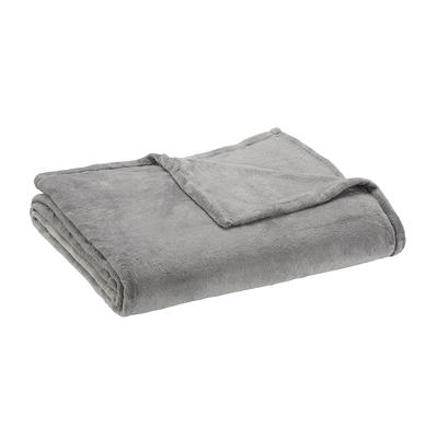 Mainstays Super Soft Plush Blanket Light Grey Twin 66