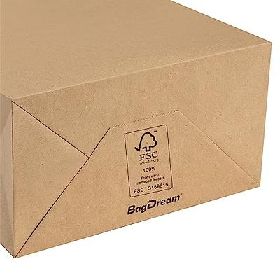 BagDream Paper Bags 10x5x13 50Pcs White Kraft Paper Gift Bags, Shopping  Bags, Merchandise Bags, Retail Bags, Party Favor Bags, Gift Bags with  Handles Bulk, 100% Recyclable Paper Bags - Yahoo Shopping
