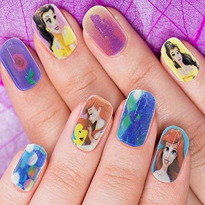 Buy MAYCREATE® 24pcs Kids Press on Nails Children Girls Press on Short Artificial  Fake Nails Stick on Cute Pre Glue Full Cover Acrylic Nail Tip Kit Gift for Kids  Nail Decoration, Style
