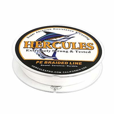 HERCULES Super Strong 300M 328 Yards Braided Fishing Line 50 LB Test for Saltwater  Freshwater PE Braid Fish Lines 4 Strands - White, 50LB (22.7KG), 0.37MM - Yahoo  Shopping