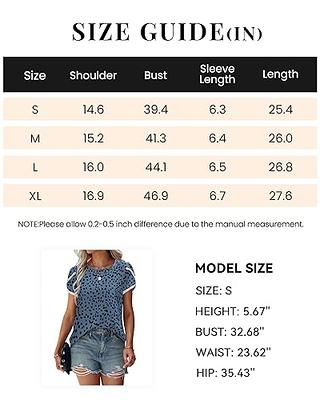 Tuianres New Summer T Shirts for Women 2023 Trendy, Loose Fit Blouse V Neck  Short Sleeve Casual Cute Print Shirt Vacation Tee