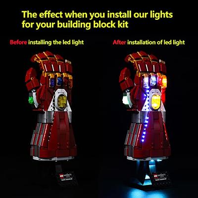 Kyglaring LED Lighting Kit Designed for Lego Nano Gauntlet 76223 (No Model)  and Lights Set Compatible with Replica Iron Man Gauntlet Model Building Set  - Without Lego Set (RC Version) - Yahoo Shopping