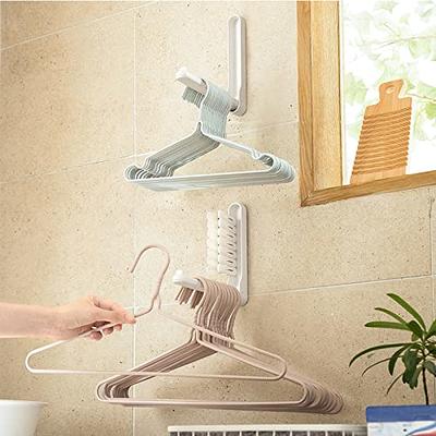 HAKDAY Hanger Stacker Organizer Stand, White Portable Hanger Holder Laundry  Room Organization Hanger Rack Storage