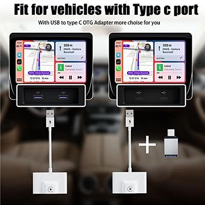 OTTOCAST Wireless CarPlay Adapter for iPhone - 2023 Upgrade Wired to  Wireless Apple Carplay Dongle - 5GHz WiFi, Low Latency, Plug & Play, Online