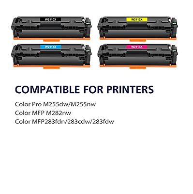  206X 206A Toner Cartridges 4 Pack High Yield