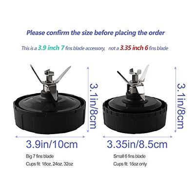 Replacement Blender Cups For Ninja Bn801-24 Oz Cups With 7 Fins Blades  Parts Fit For Bl480 Bl482 The Better One