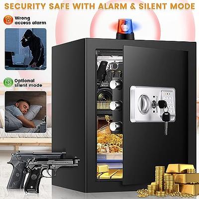 Safe Small Electronic Safe, Mini Safe Fireproof Furniture Safe Waterproof  Electronic Safe Electronic Digital Safe with Emergency Key Home Office Safe