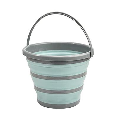 Craftend Collapsible Bucket 10L 2.6 Gallon Cleaning Bucket Mop Bucket  Folding Foldable Portable Small Plastic Water Supplies for Outdoor Garden