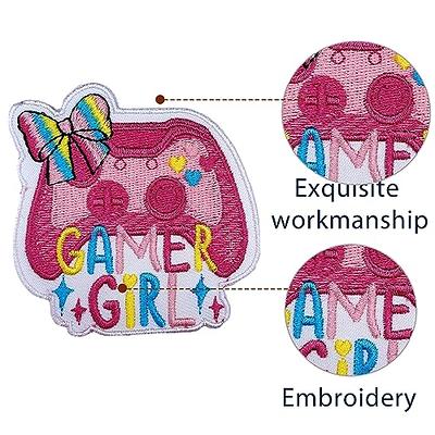 1pc 2-Inch Pink Or White Number 8 Embroidered Iron-On Fabric Patch