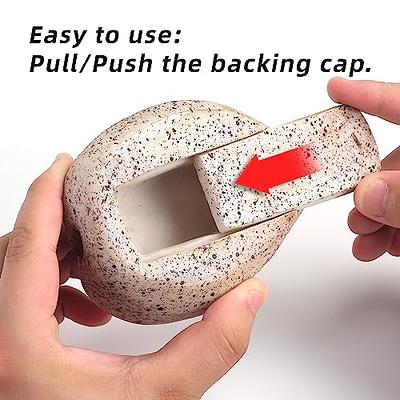 ANINIUCN Fake Rock Hidden Key Box for outside- Looks Feels Like Real Stone  - Safe Resin Spare Key Hider for Outdoor Garden or Yard (Tree Stump Style)