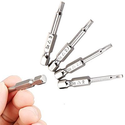 6pcs Magnetic Triangle Screwdriver Bits S2 Steel 1/4 inch Hex