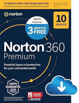 Norton 360 Platinum, 2024 Ready, Antivirus software for 20 Devices with  Auto Renewal - 3 Months FREE - Includes VPN, PC Cloud Backup & Dark Web  Monitoring [Download] - Yahoo Shopping