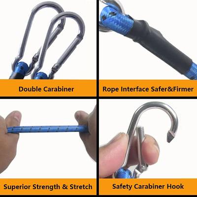 SUGMHCIM Bungee Cord with Carabiner Hook  4 Pack 30 Superior Rubber Heavy  Duty Straps Strong Elastic Rope for Outdoor Tent, Luggage Rack，Camping,  Cargo,RV,Bike, Transporting, Storage… (30in) - Yahoo Shopping