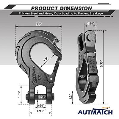  AUTMATCH Winch Hook 3/8 - Grade 70 Forged Steel