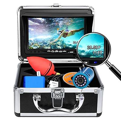 Portable Underwater Fishing Camera with Depth Temperature Display-Waterproof  HD Camera and 7'' LCD Monitor-Infrared Fish Finder-Up to 8 Hours Battery  Life-Ultimate Fishing Gear (15M Cable) - Yahoo Shopping
