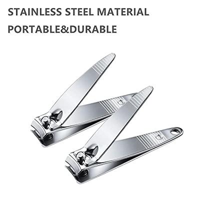  Nail Clippers, Toenail Clippers, Fingernail Clipper Cutters,  Stainless Steel Toe Nail Clippers with Sharp Curved Blades and File, Nail  Clippers for Men Women Kids(Large & Small) : Beauty & Personal