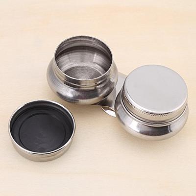 Palette Cups Paint Pot Container with Lid and Clip Double Dippers - Silver  - Yahoo Shopping