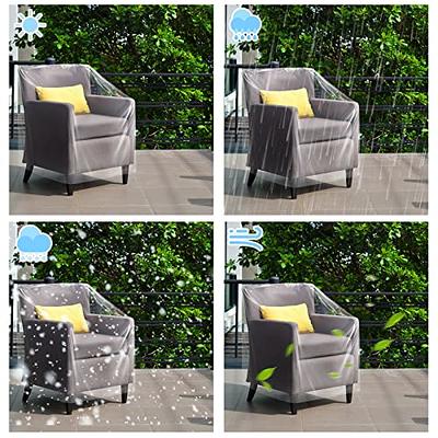 Tudomro Outdoor Plastic Chair Cover Waterproof Armchair Cover Clear Dust  Proof Plastic Couch Cover for Furniture Sofa Chair Couch Recliner Furniture  Storage and Moving (37 x 30 x 30 Inch) - Yahoo Shopping