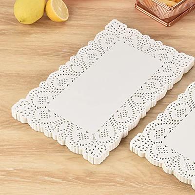 100 Pcs, 8 Round White Lace Paper Doilies, Food Grade Paper