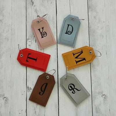 Vegan Leather Luggage Tag - Customizable