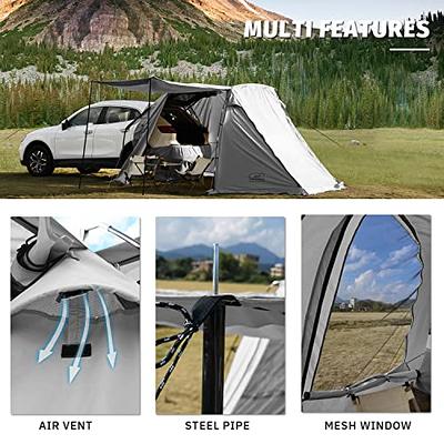 EighteenTek SUV Car Camping Tent - Pop Up Versatile Shelter Tent, Includes  Sunshade sail, Storage Bag and Camping Accessories - 7'x7'x7.2'H - Not  Waterproof - Yahoo Shopping