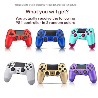 Wired Controller for PS4 PC/Play-Station 4/Pro/Slim and Windows 10/8/7, For  PS4 Wired Controller with Double Vibration Shock and Motion Motors