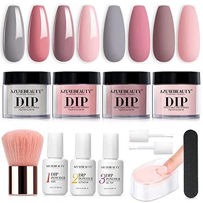  Makartt Dipping Powder Container Nail Dip Tray Bundle with Nail  Dip Powder Bussin' Rose Pink Color with Dip Powder Liquid Set 15ml : יופי  וטיפוח