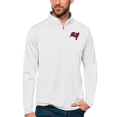 Women's Antigua White Tampa Bay Buccaneers Victory Full-Zip Hoodie