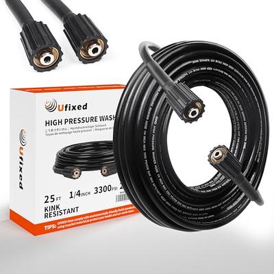 PWACCS Pressure Washer Hose for Power Washer – 3600 PSI Kink Resistant  Pressure Washing Extension Hose 100 FT x 1/4 – Universal Electric Power  Wash