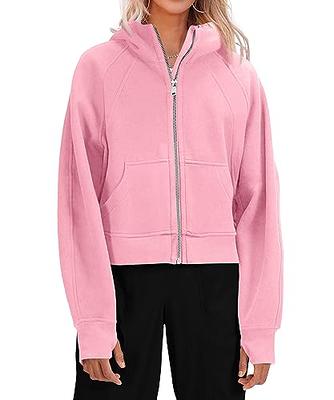 Womens Sweatshirts Fleece Lined 1/2 Zipper Collar Pullover