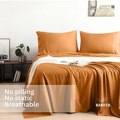 Bedsure Twin XL Sheets Dorm Bedding, Soft Breathable Extra Long Twin Sheets, Moisture Wicking Bedding Sheets & Pillowcases, Extra Deep Pocket