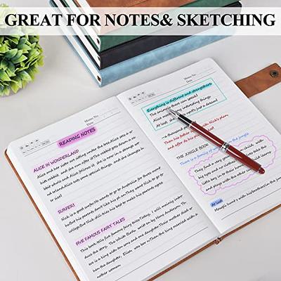 Leather Journal Notepad Personal Diary Thick Sketchbook Lined Papers for  Student
