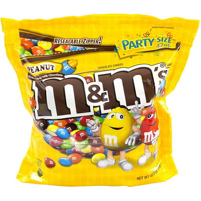  M&M'S Peanut Chocolate Candy Party Size Bag 42 Ounce (Pack of  2) : Grocery & Gourmet Food