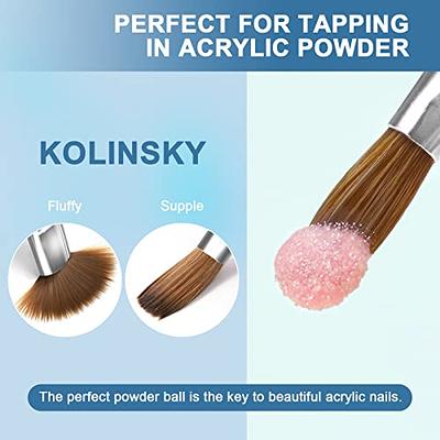 Saviland Acrylic Nail Brush Size 8 - Nail Brushes For Acrylic Application  With Acrylic Powder And Liquid Nail Supplies Acrylic Brushes For Nails  Extension & Carving Home DIY