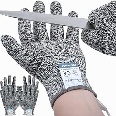 Dowellife 3 Pairs Cut Resistant Gloves Food Grade Level 5 Protection,  Safety Kitchen Cuts Gloves for Mandolin Slicing, Fish Fillet, Oyster  Shucking, Meat Cutting and Wood Carving (Black Gray, Medium) - Yahoo  Shopping