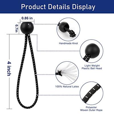 Bungee Cords with Balls 50 PCS- Ball Bungee Cords 4 Inch Heavy Duty Elastic  Cord Ball Bungee Canopy Tie Downs Tarp Bungee with Balls for Camping,  Shelter,Cargo,Tent Poles UV Resistant - Yahoo