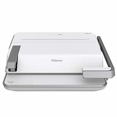 Fellowes Binding Machine for School Office Use - Lyra 21-Hole, 300 Sheet  Manual Comb Binder - 3-in-1 Binding Centre with Built-in Stapler and Hole  Puncher Can Staple and Hole Punch 30 Sheets 