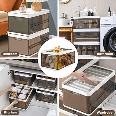 Folding Closet Organizer Storage Box Plastic Closet - Temu