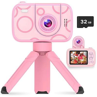 Desuccus Kids Camera, Christmas Birthday Gifts for Girls, Toys for 3 4 5 6  7 8 Year Old Girls, Digital Camera for Toddlers Toys for Girls with 32GB SD