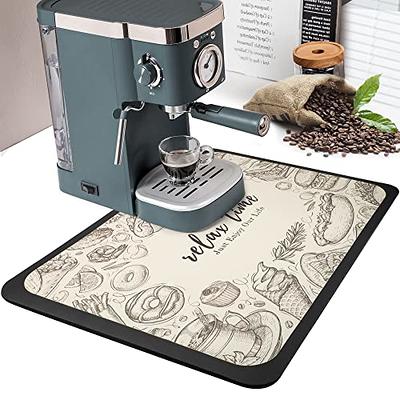 Coffee Mats For Countertop, Espresso Machine Coffee Maker Mat - Quick-drying  Dish Drying Mat, Kitchen Draining Mat For Kitchen Counter-top Sink Table