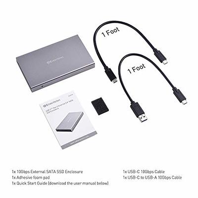 Cable Matters USB C to SATA Adapter (USB-C to SATA Gen 2 10Gpbs)  Thunderbolt 4 / USB4 / Thunderbolt 3 Port Compatible - 10 Inches