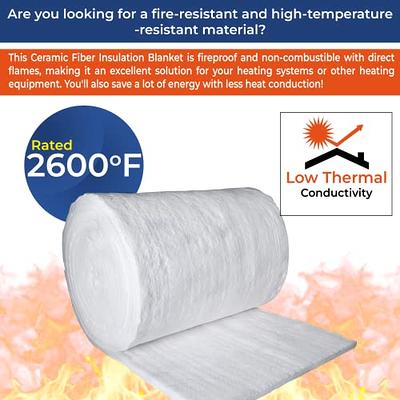 SIMOND STORE Ceramic Fiber Insulation Blanket, 1x 24x 300, 8