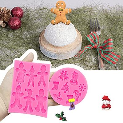 6 Piece Set of Christmas Silicone Molds Candy Baking & More -Celebrate It-  SANTA 