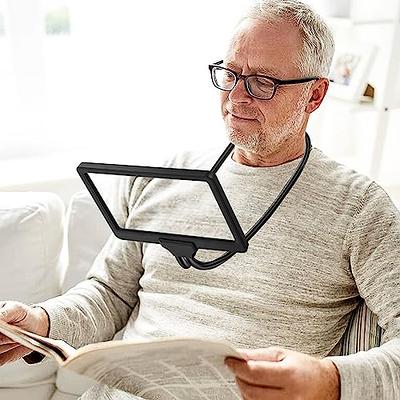 5X Hands Free Magnifying Glass with Light for Close Work,6.7 x 9.5Neck  Wear Large Page Magnifier for Reading Book,Sewing, Cross Stitch.Low Vision  Seniors with Aging Eyes(Black) - Yahoo Shopping