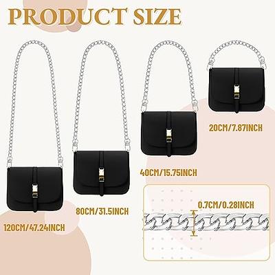 Bag Straps Extender with Metal Buckle Replacement Purse Chain Metal Flat  Chain
