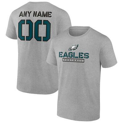 DeVonta Smith Philadelphia Eagles Men's Green Name & Number Logo T-Shirt 